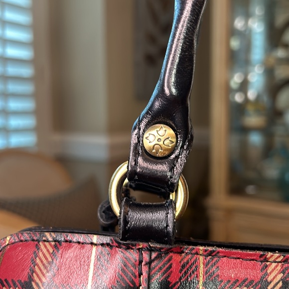 Patricia Nash Rienzo Satchel - Autumn Plaid Purse - Picture 10 of 15